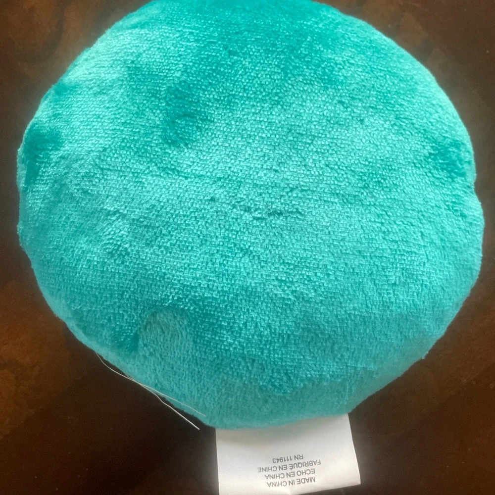 4 For $20 Halloween Small Round Bat Pillow Teal Turquoise Blue And Black